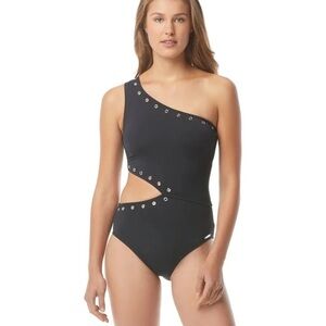 Michael Kors One-Shoulder Cutout Swimsuit